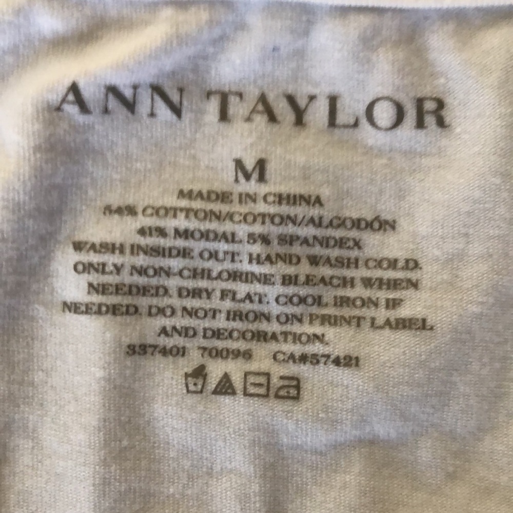 Ann Taylor | Beaded shoulder Top Size Medium - Picture 8 of 9